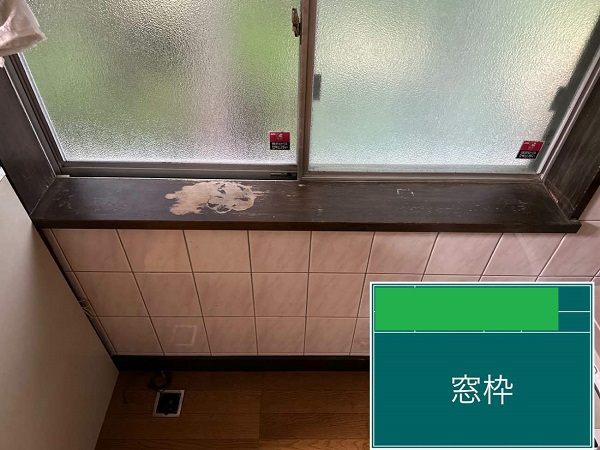 東京都杉並区・S様邸　窓枠塗装・廊下クリヤー塗装 (3)